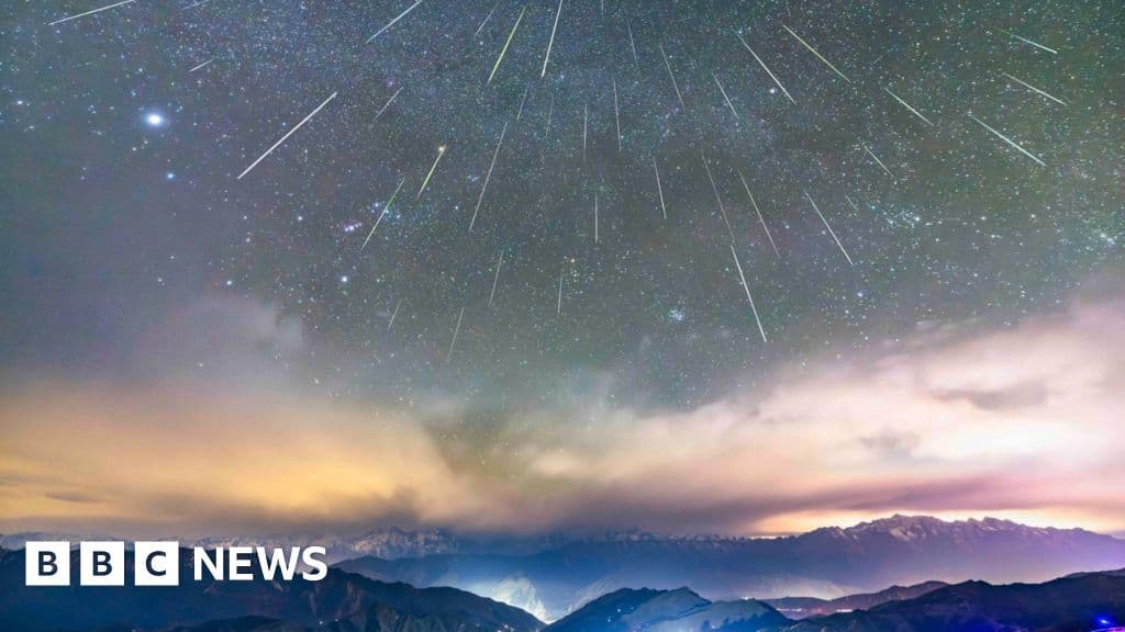 Geminid meteor shower set to light up sky during weekend peak - BBC