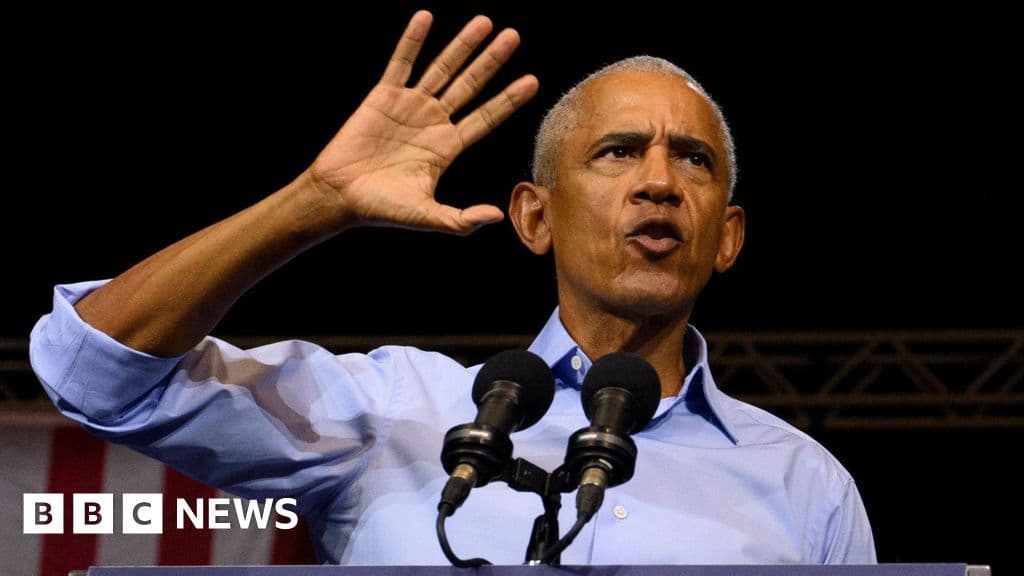 Obama hits campaign trail to stump for Democrats as midterm election nears - BBC