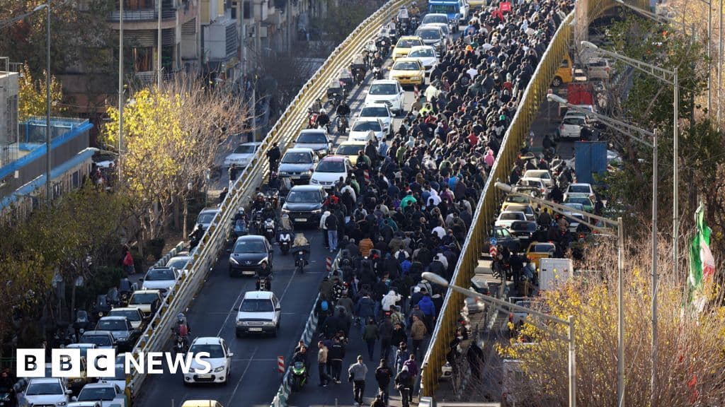 Protests spread across Iran for third day after currency hits record low - BBC
