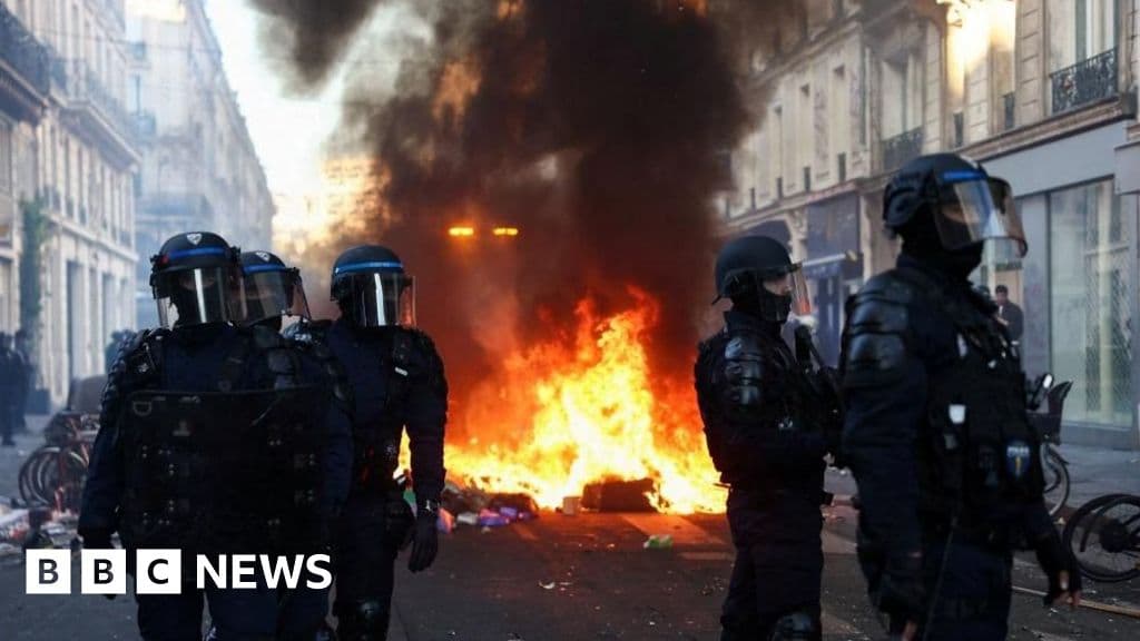 Macron calls for calm in France and warns rioting must not escalate - BBC
