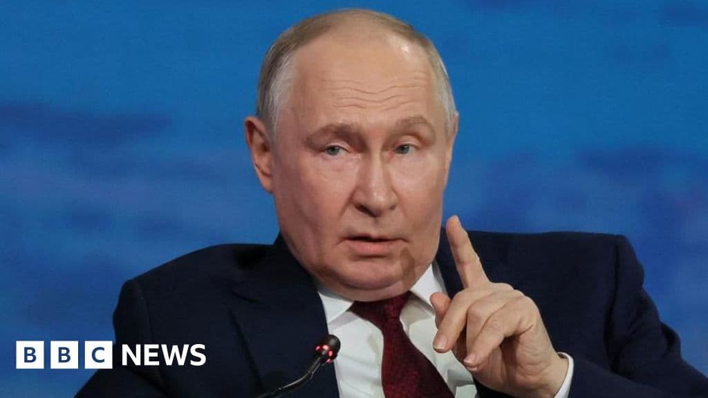 Putin says there is no point meeting Zelensky over ending Ukraine war - BBC