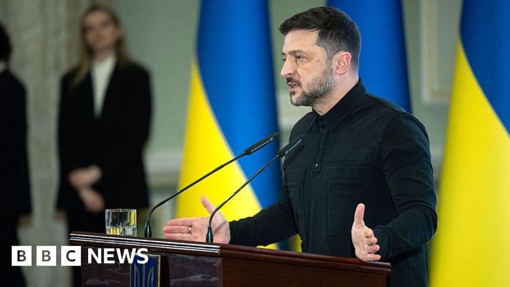 Zelensky moves towards demilitarised zones in latest peace plan for Ukraine - BBC