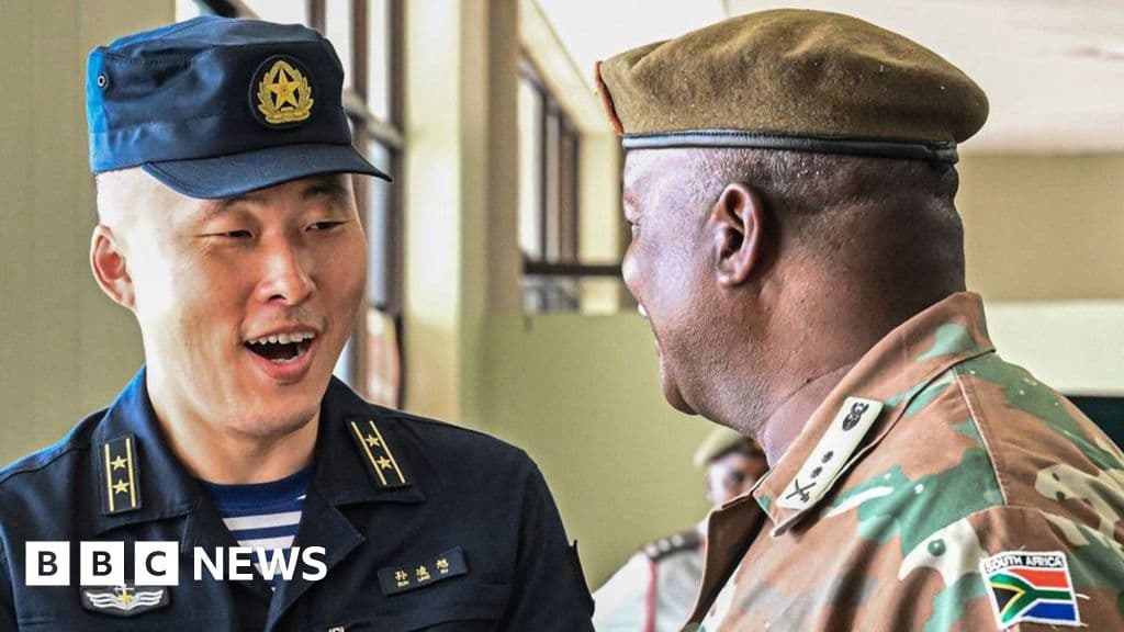 South Africa's strained ties with US face new test - war games with China, Iran and Russia - BBC