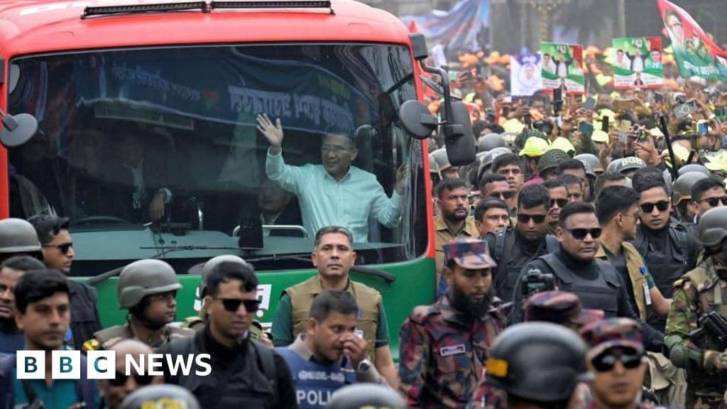 Front-runner to be Bangladesh PM returns after 17 years in exile - BBC