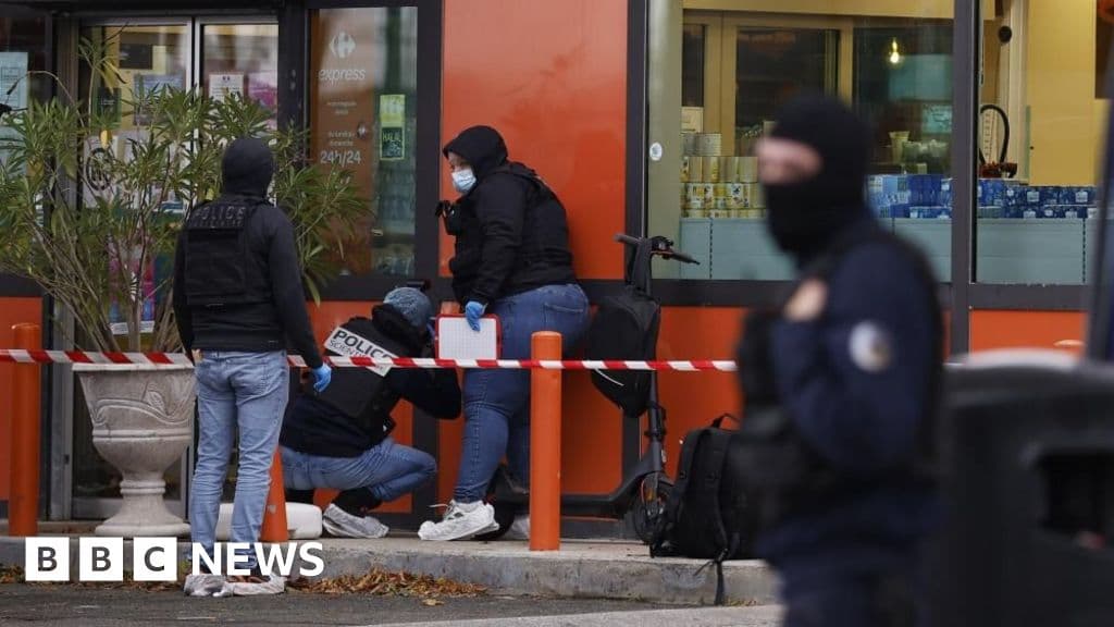 Deadly shooting near Paris investigated as 'crime of terrorism', minister says - BBC