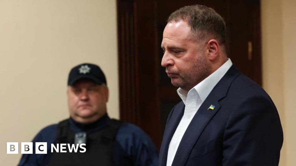 Zelensky's ex-chief of staff in court as Ukraine corruption probe escalates - BBC