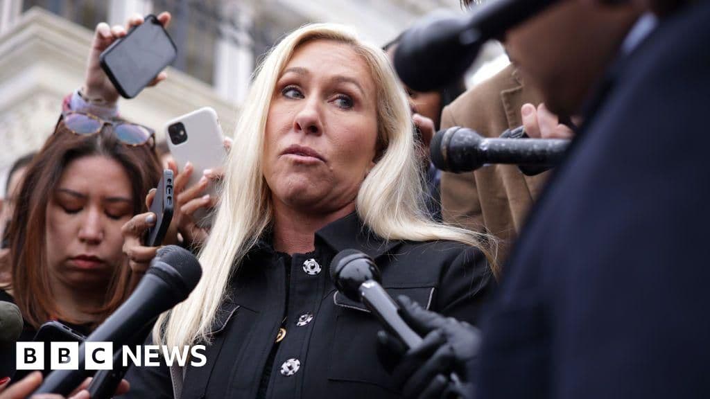 What happens next for Marjorie Taylor Greene after exit from Congress? - BBC