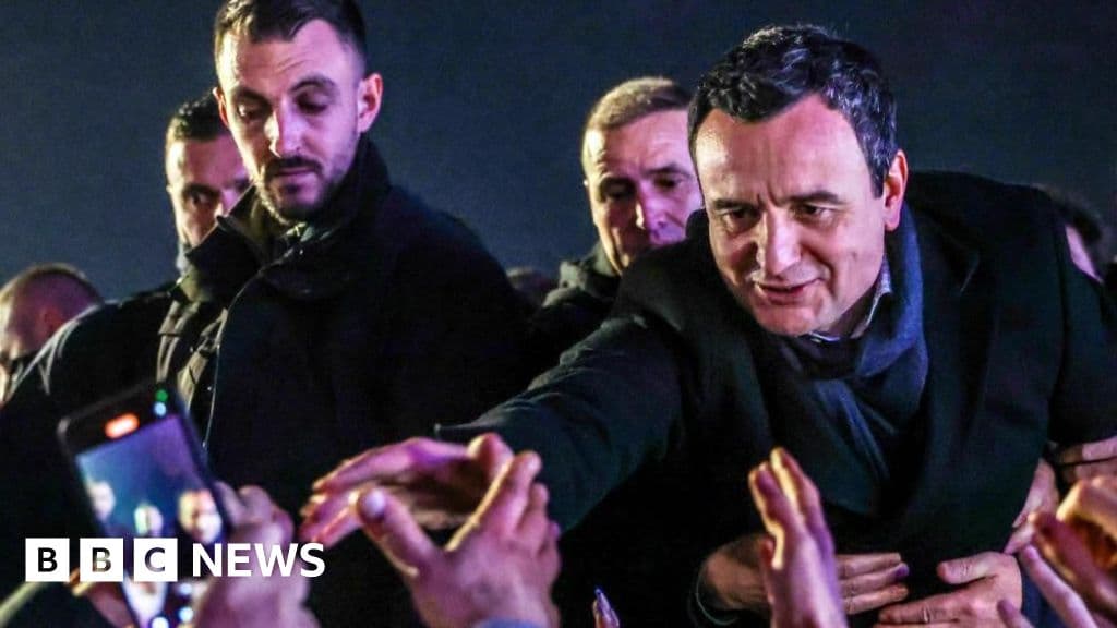 Kosovo's ruling party wins election after months of political deadlock - BBC