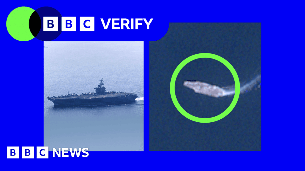 US build-up of warships and fighter jets tracked near Iran - BBC