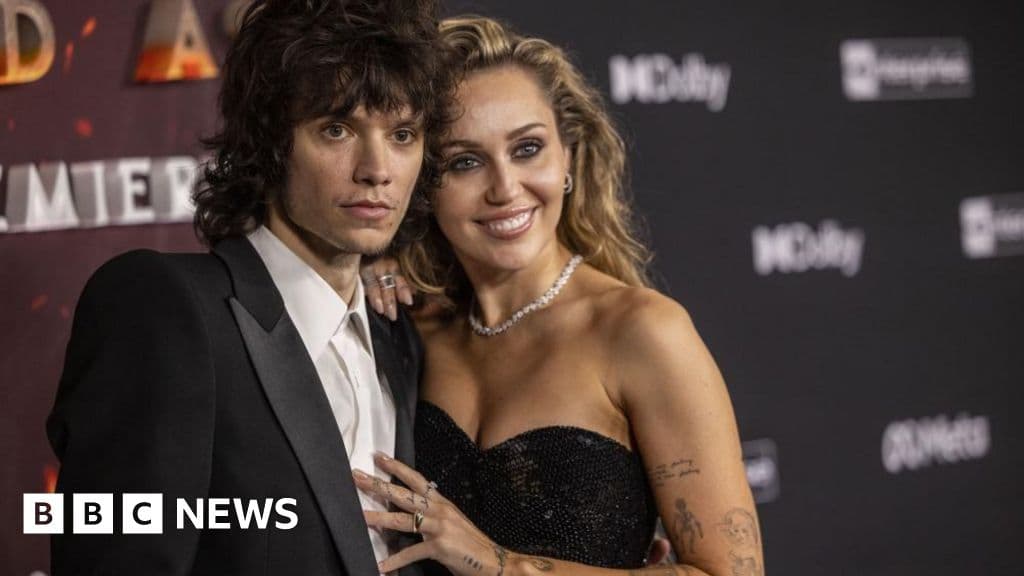 Miley Cyrus confirms engagement to musician Maxx Morando - BBC