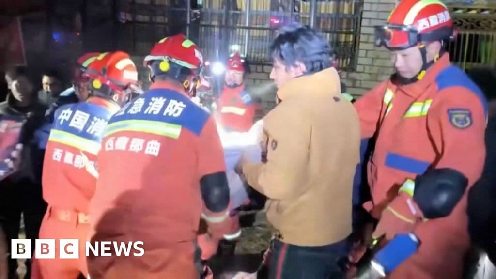 Powerful earthquake in Tibet's Nagqu area leaves 16 dead - BBC