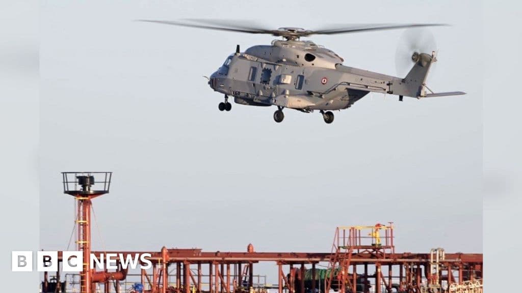 France seizes suspected Russian 'shadow fleet' tanker in the Mediterranean - BBC