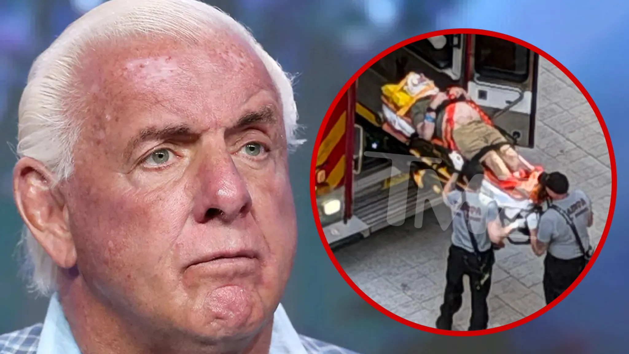 Ric Flair Rushed to Hospital After Falling Outside Restaurant in Florida - TMZ