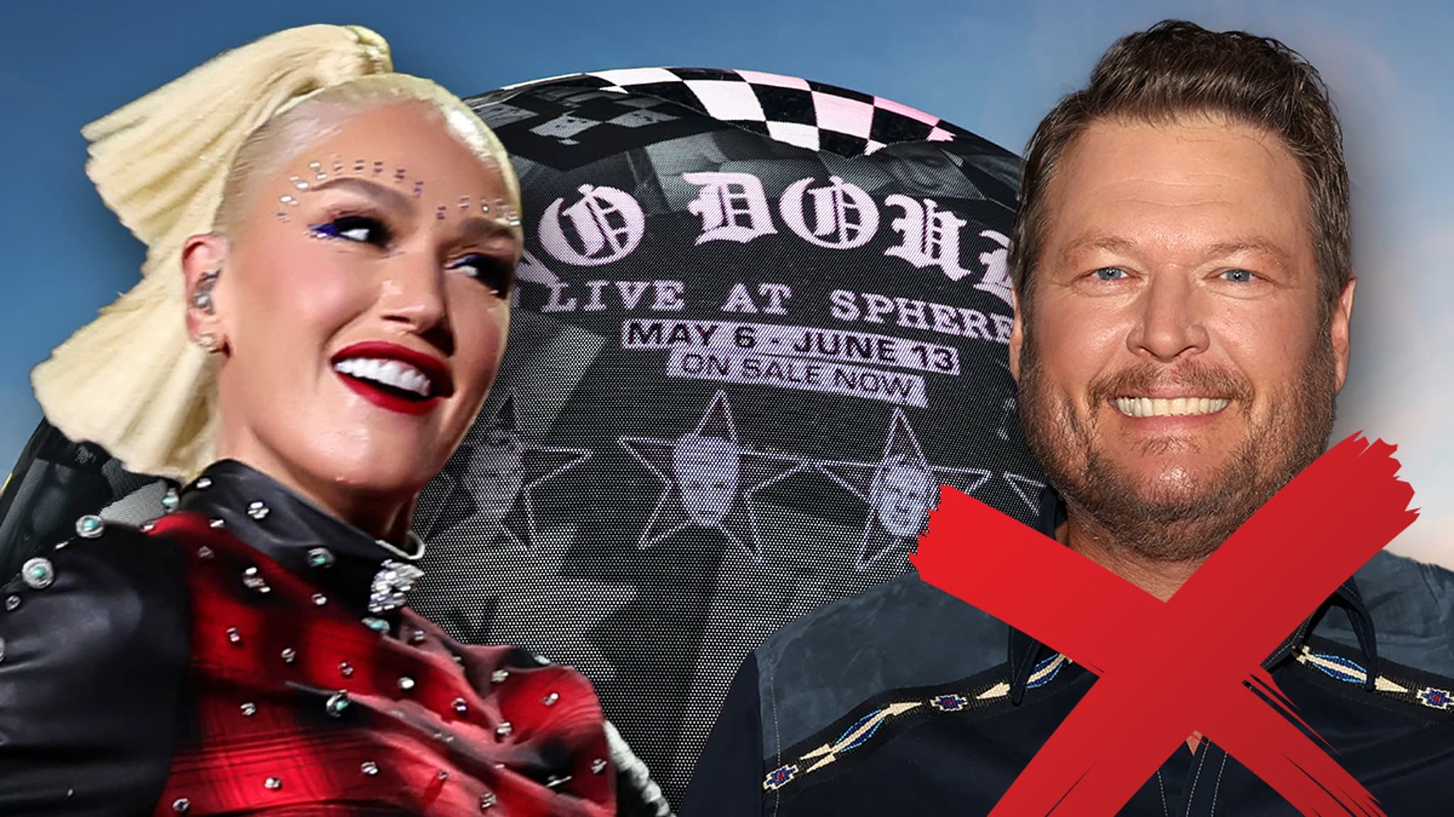 Blake Shelton Missing Gwen Stefani's No Doubt Sphere Opening Night - TMZ