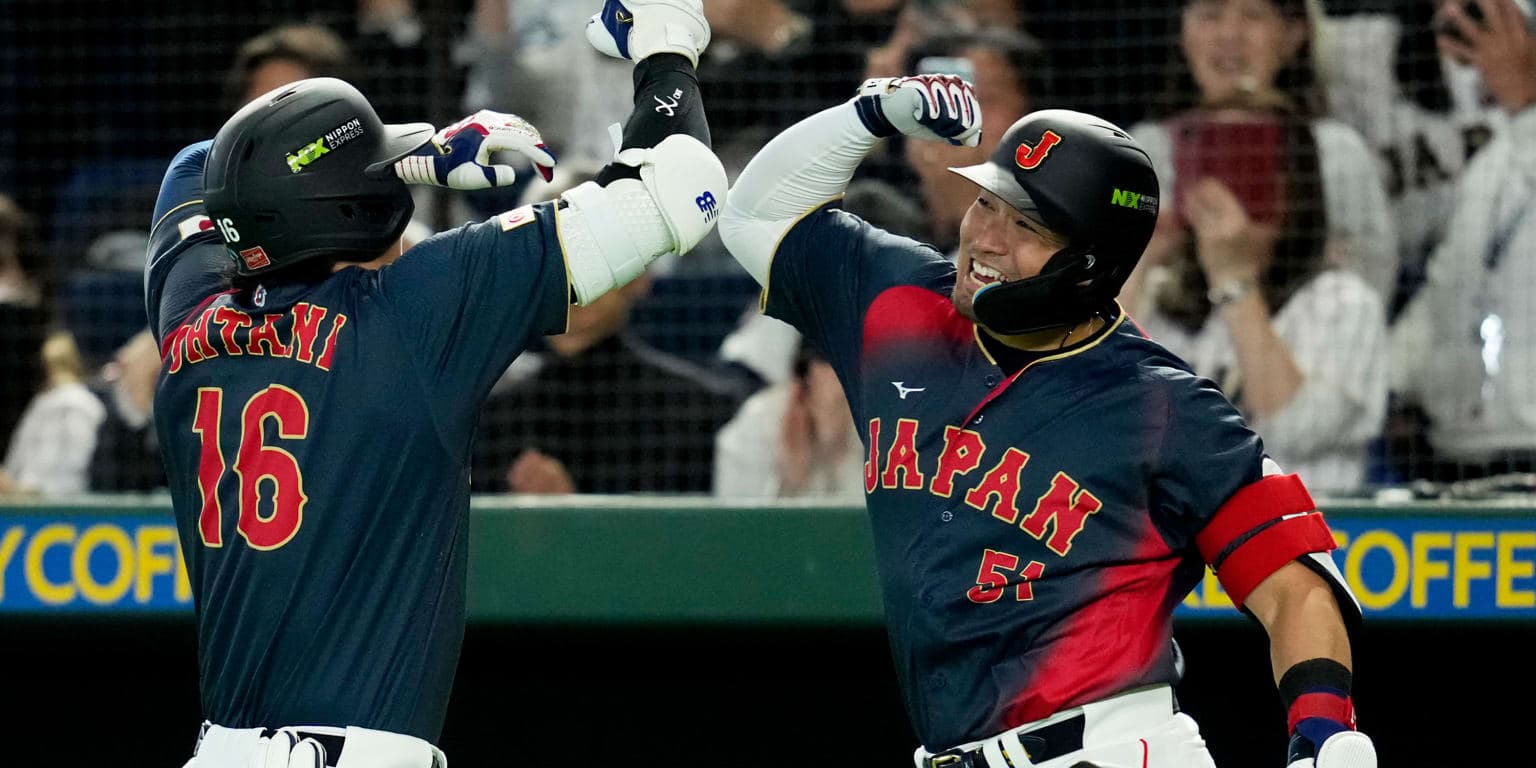 Ohtani's slam in historic 10-run inning catapults Japan past Chinese Taipei - MLB.com
