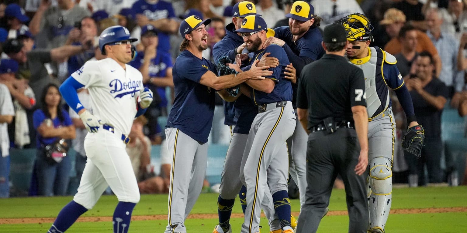 Brewers end Dodgers' three-peat bid with an NLCS sweep of their own - MLB.com